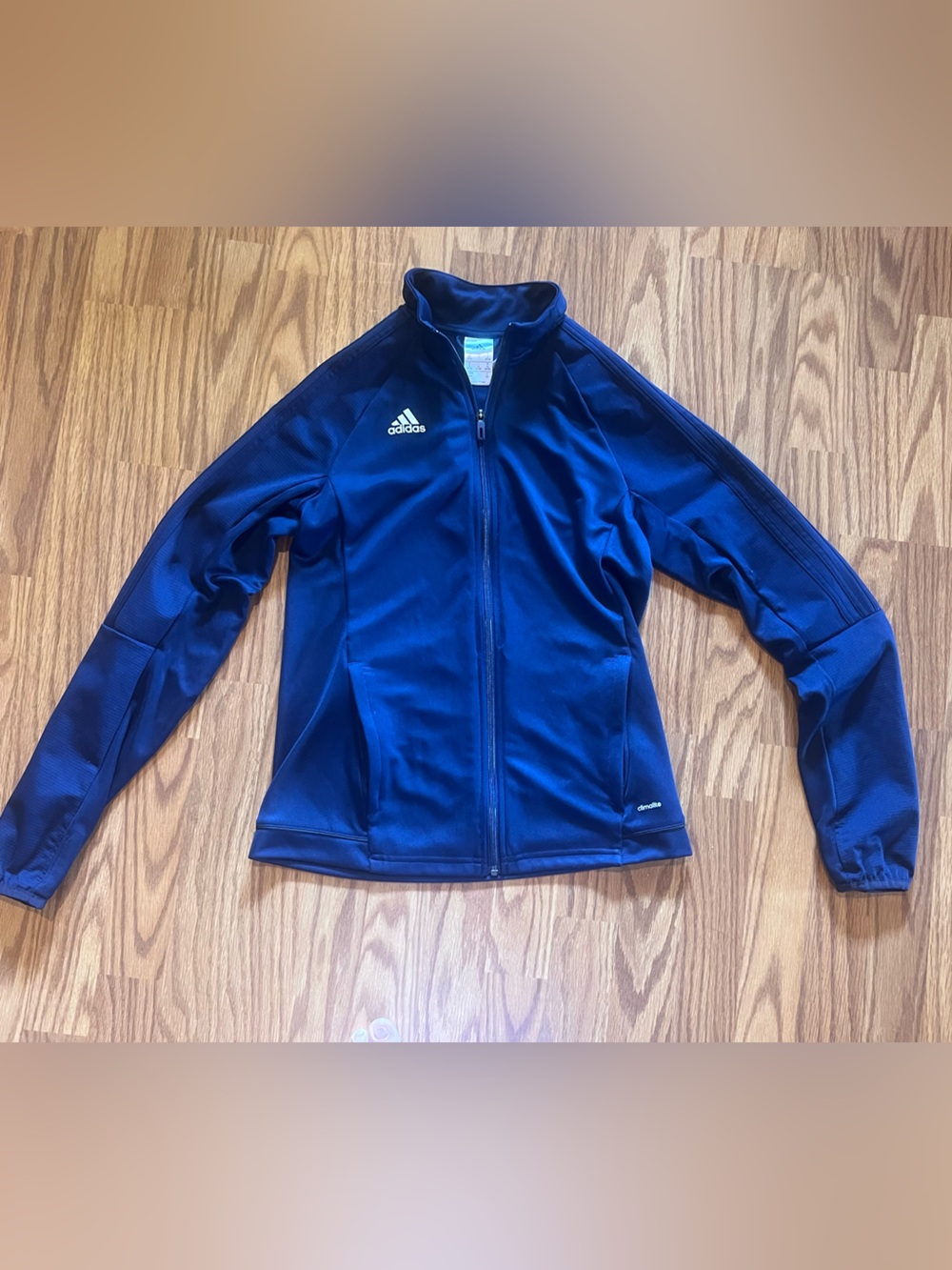 adidas Navy Blue Full-Zip Performance Jacket